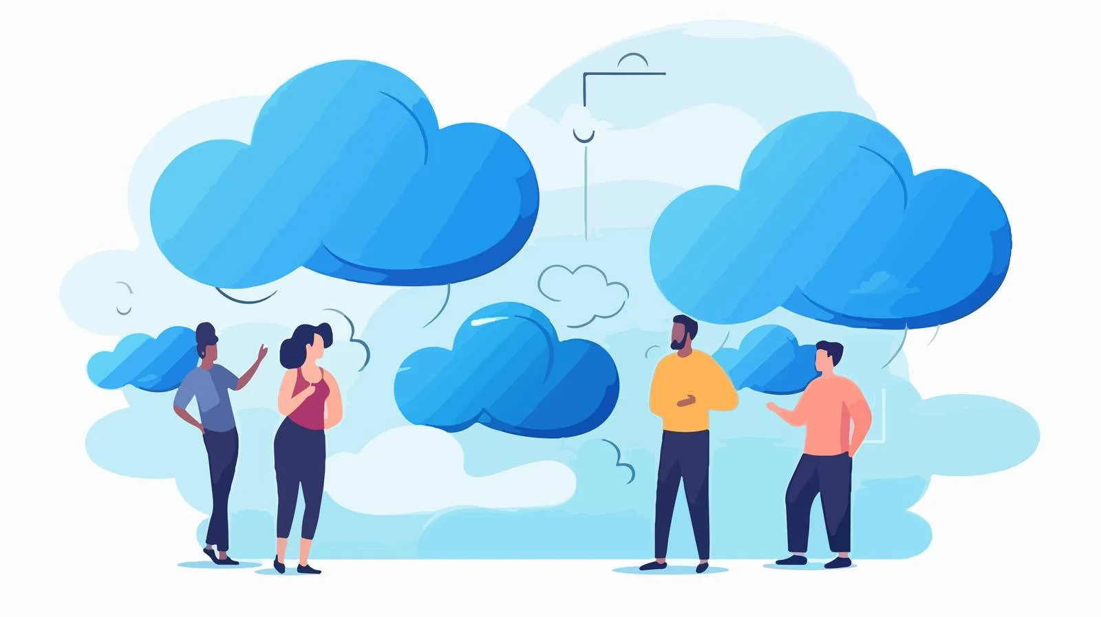 Interactive Q&A Speech Bubbles — free download from Dotvec