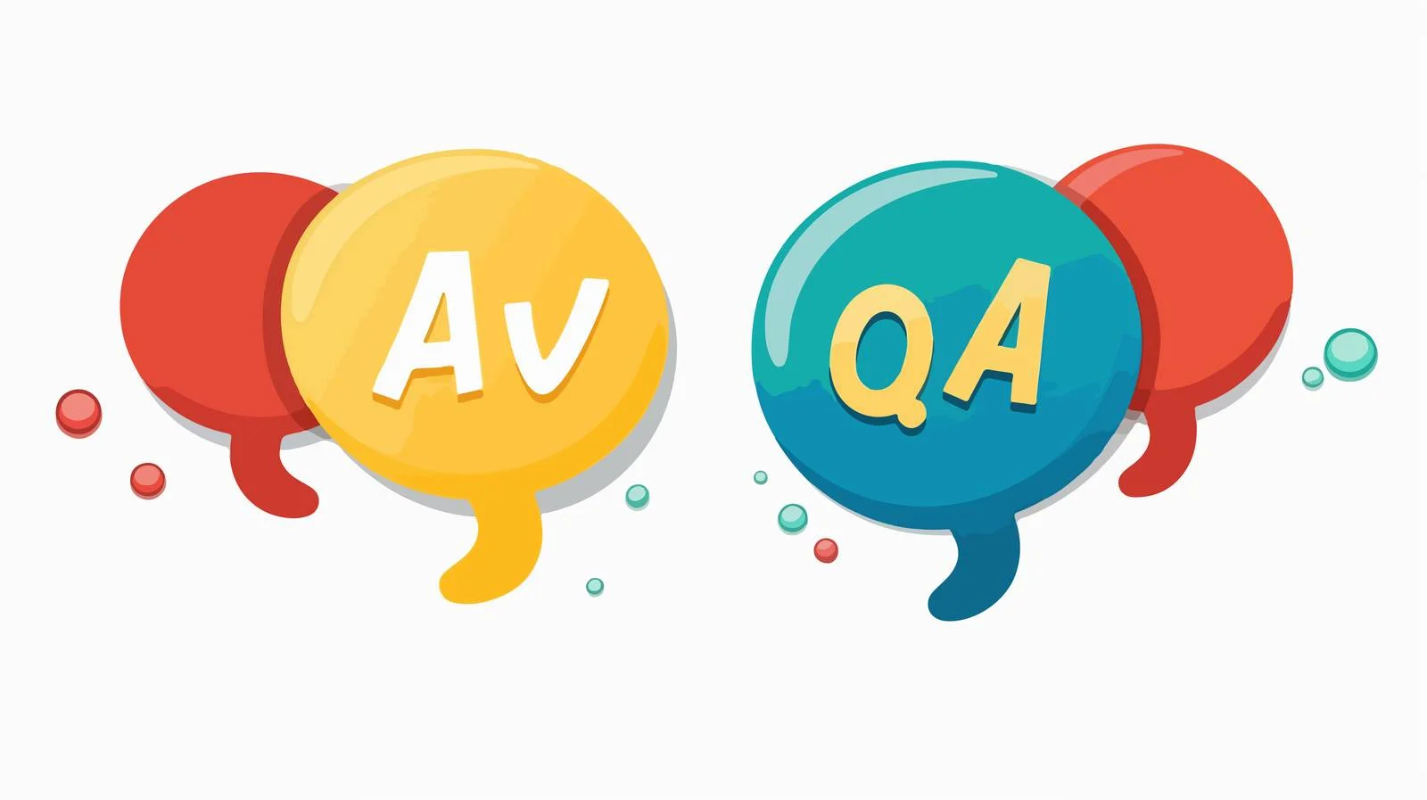 Interactive Q&A Speech Bubbles — free download from Dotvec