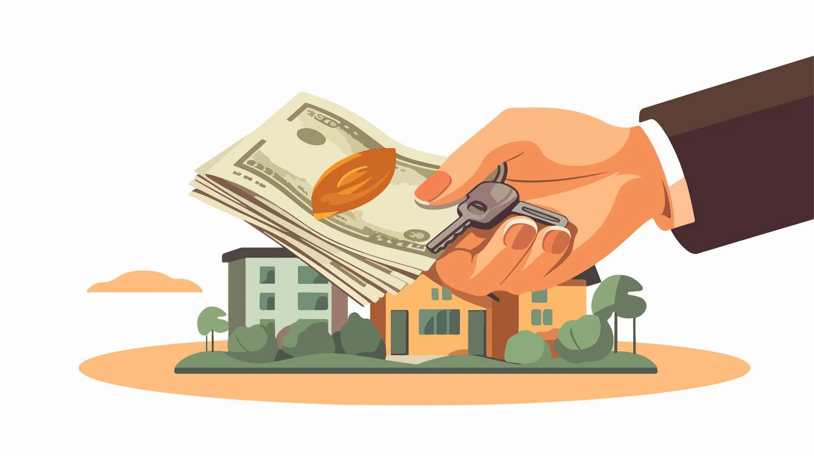 Financial transactions: Car purchase, renting apartment — free download from Dotvec