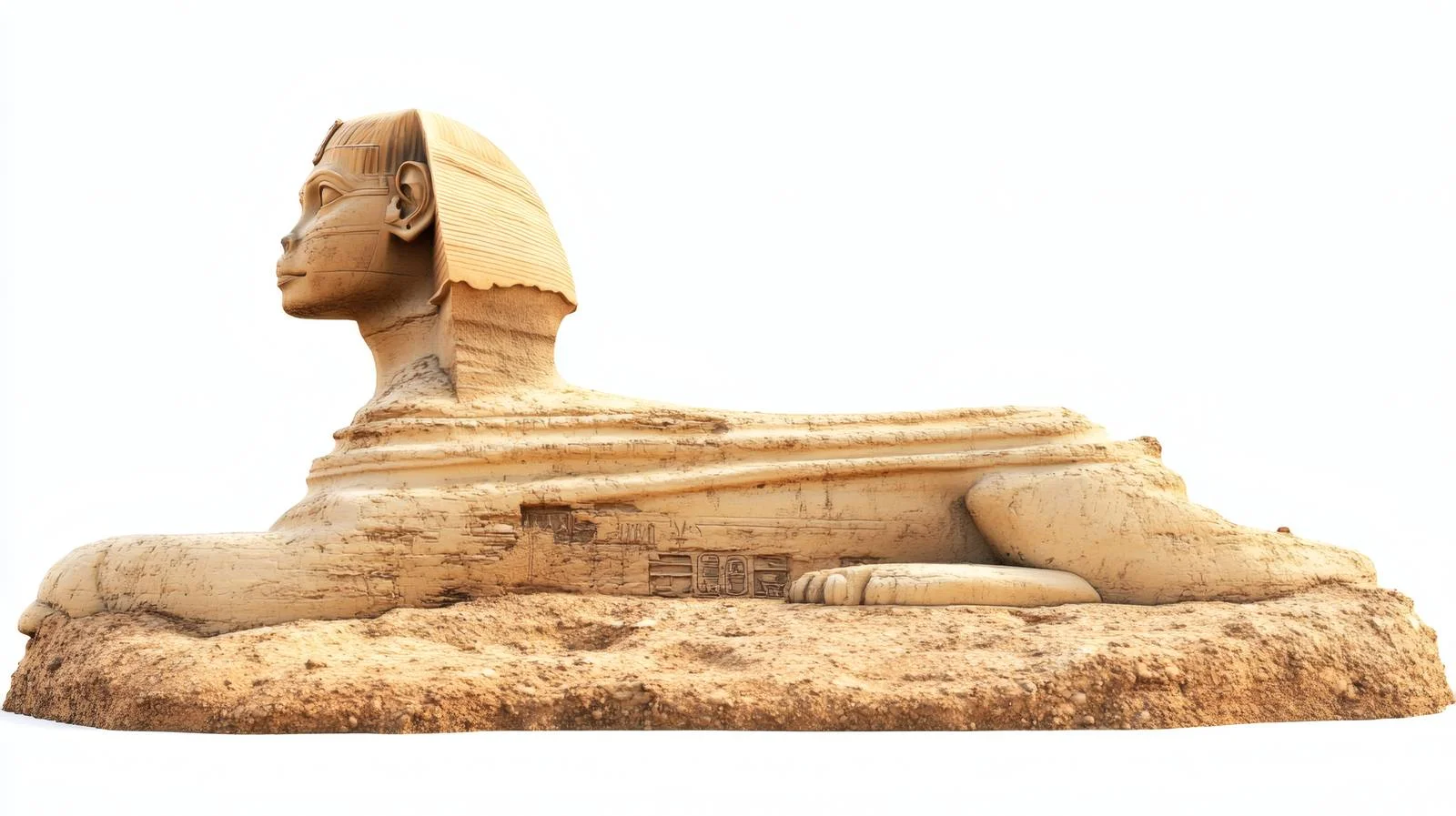 Iconic Sphinx and Desert in Giza, Egypt — free download from Dotvec