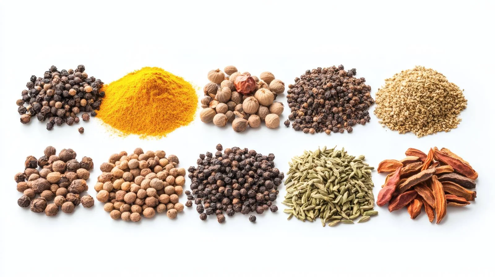 Exotic Spices Collection on White Background — free download from Dotvec
