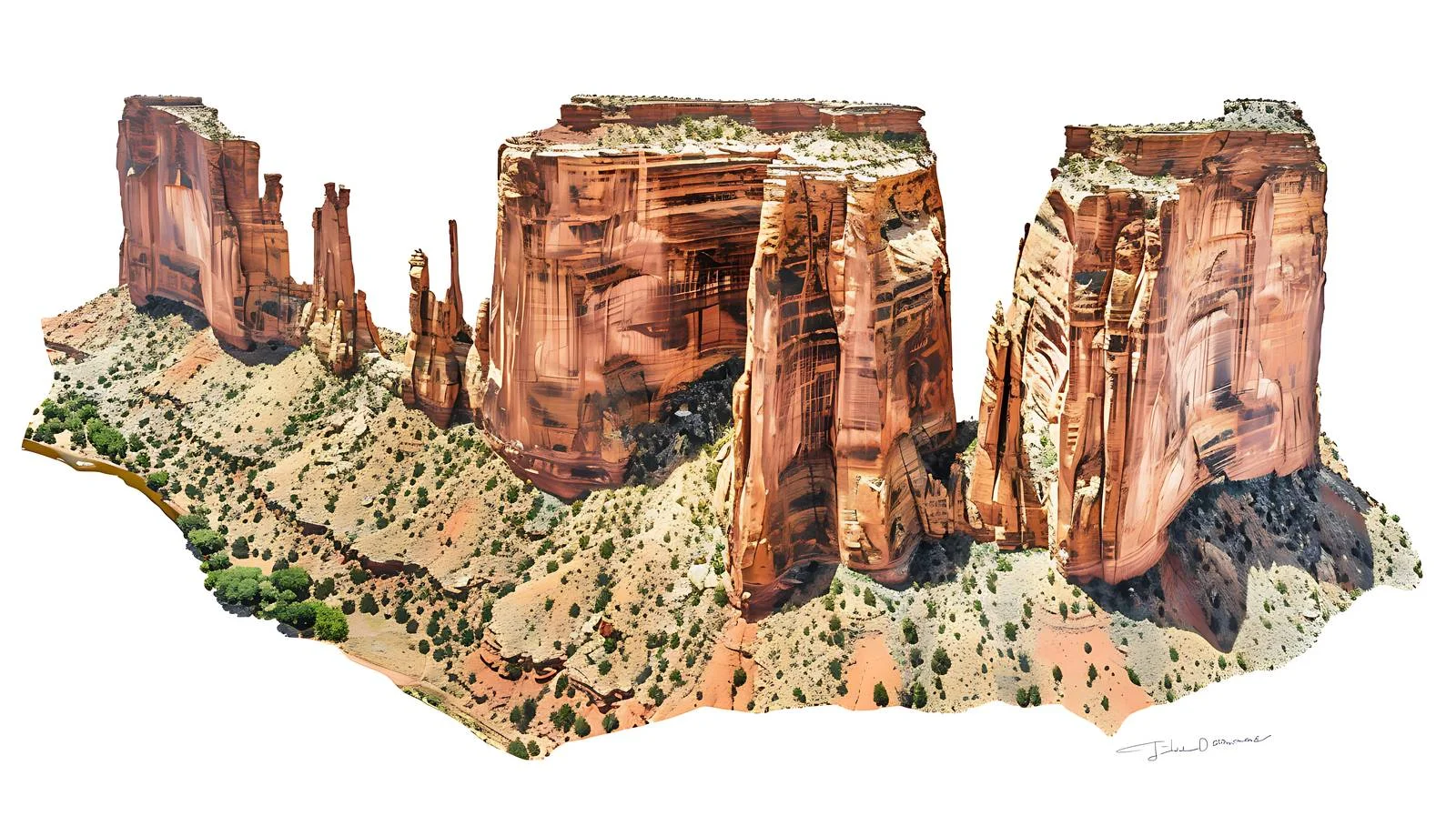 Majestic Spider Rock in Canyon de Chelly — free download from Dotvec