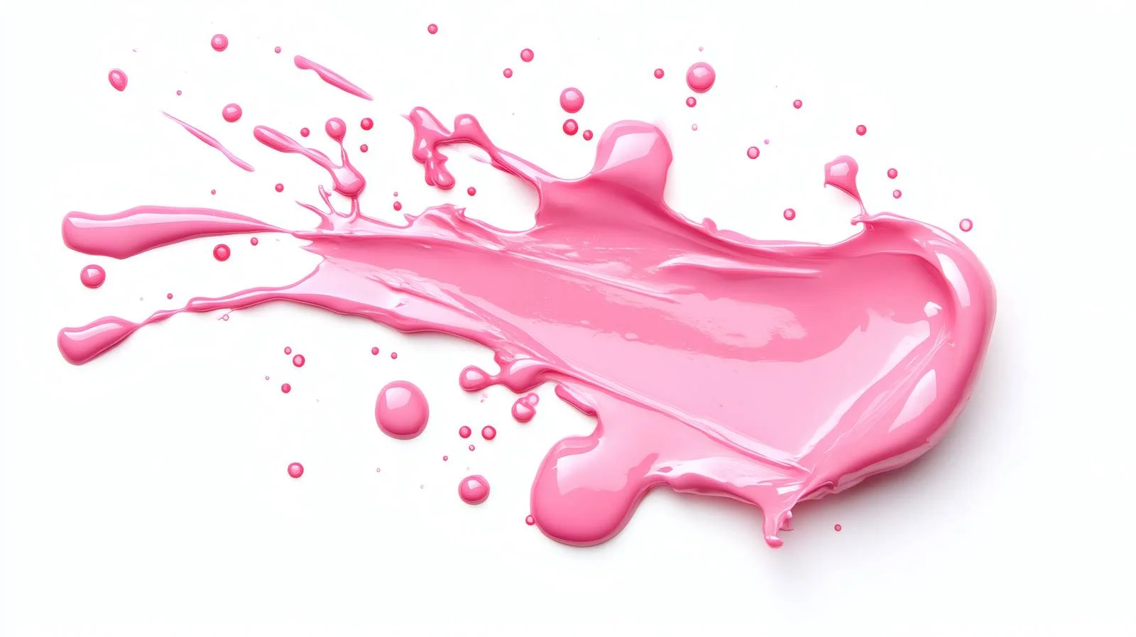 Pink nail polish spill on white background — free download from Dotvec