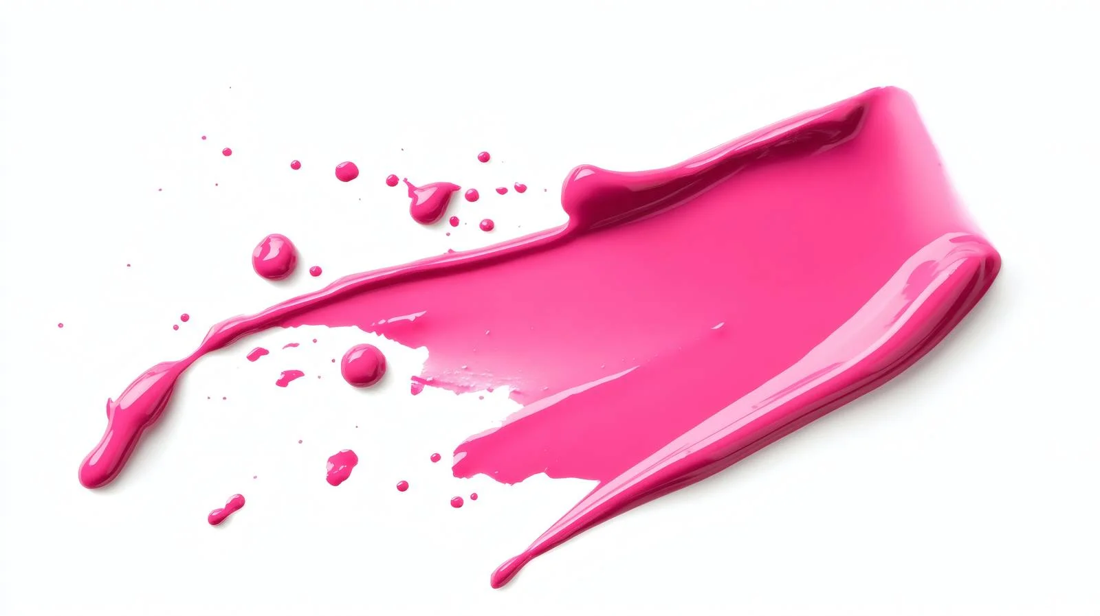 Vibrant Pink Nail Polish Spill on White — free download from Dotvec