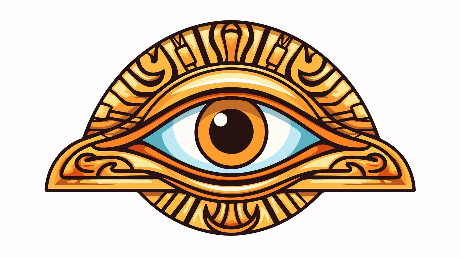 Divine Egyptian Eye of Ra Talisman — free download from Dotvec