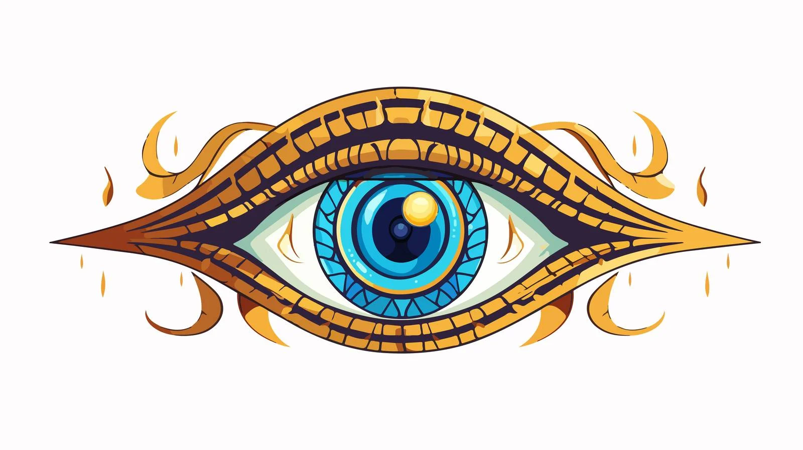Divine Egyptian Eye of Ra Symbol — free download from Dotvec