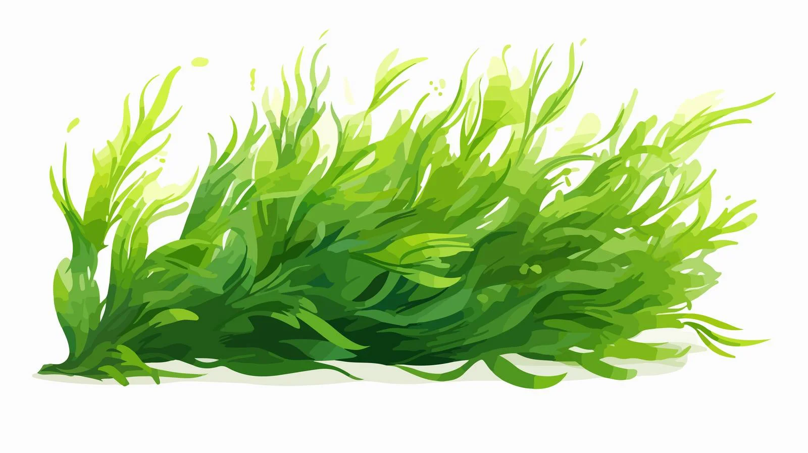 Realistic Spirulina Alga Seaweed Leaves — free download from Dotvec
