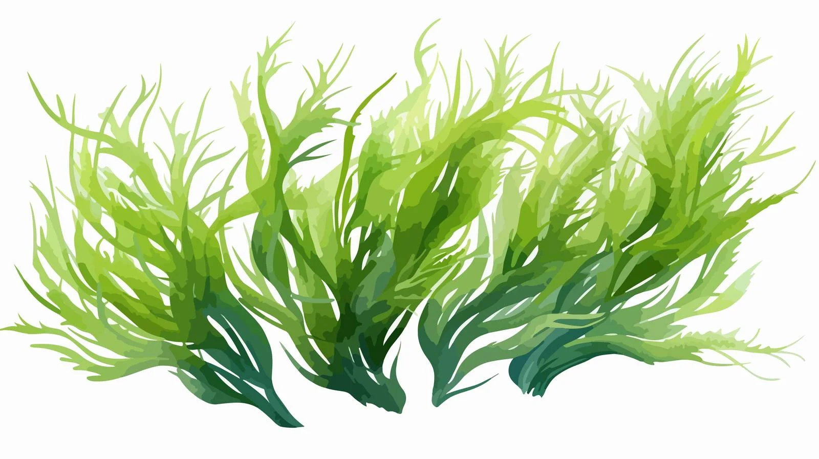 Realistic Spirulina Alga and Edible Seaweed — free download from Dotvec