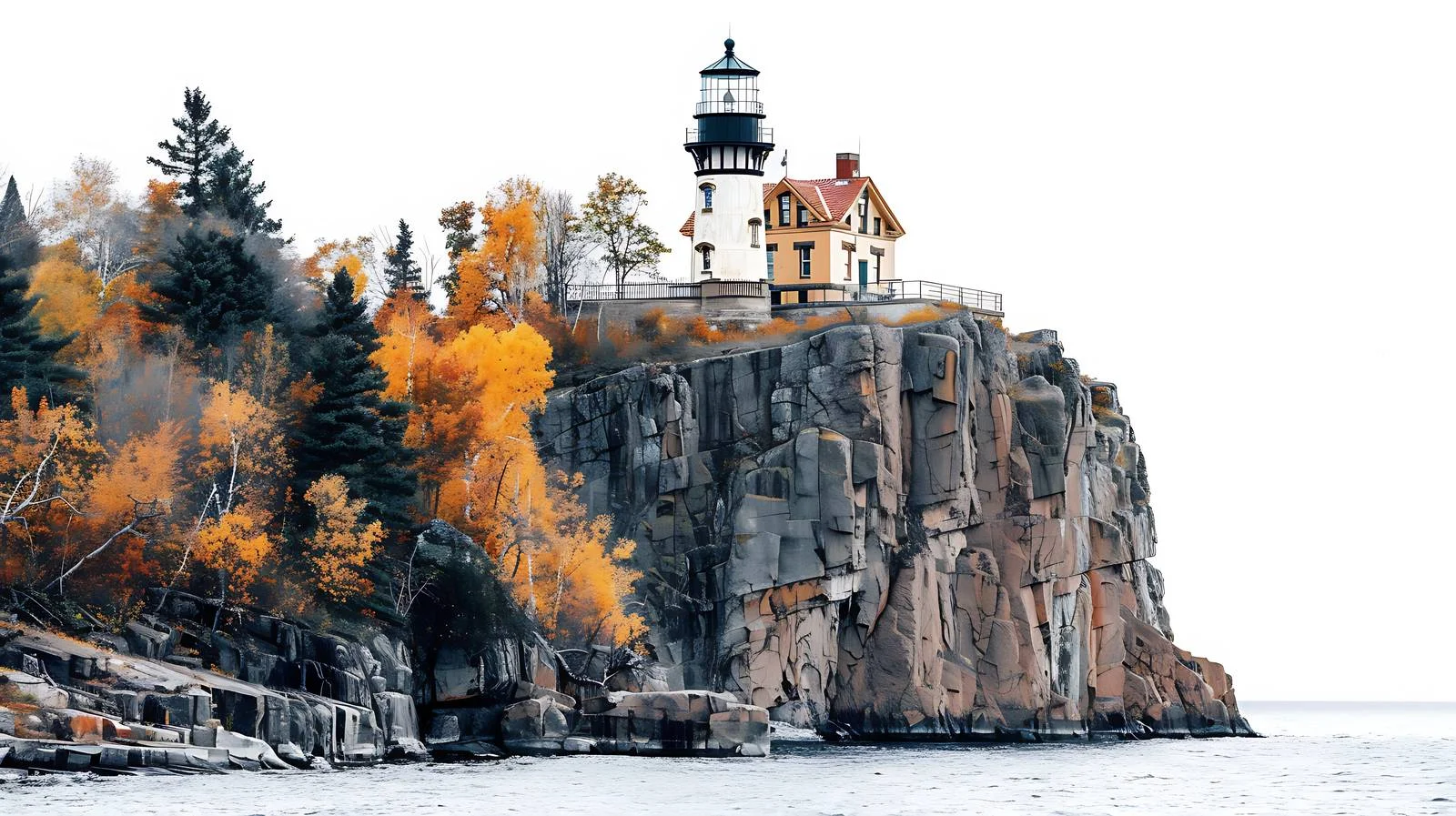 Iconic Split Rock Lighthouse on Lake Superior — free download from Dotvec