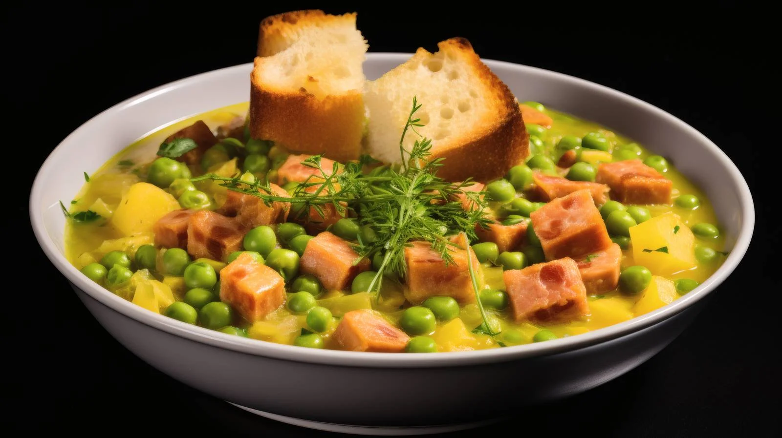 Savory Split Pea Soup with Smoked Ham — free download from Dotvec
