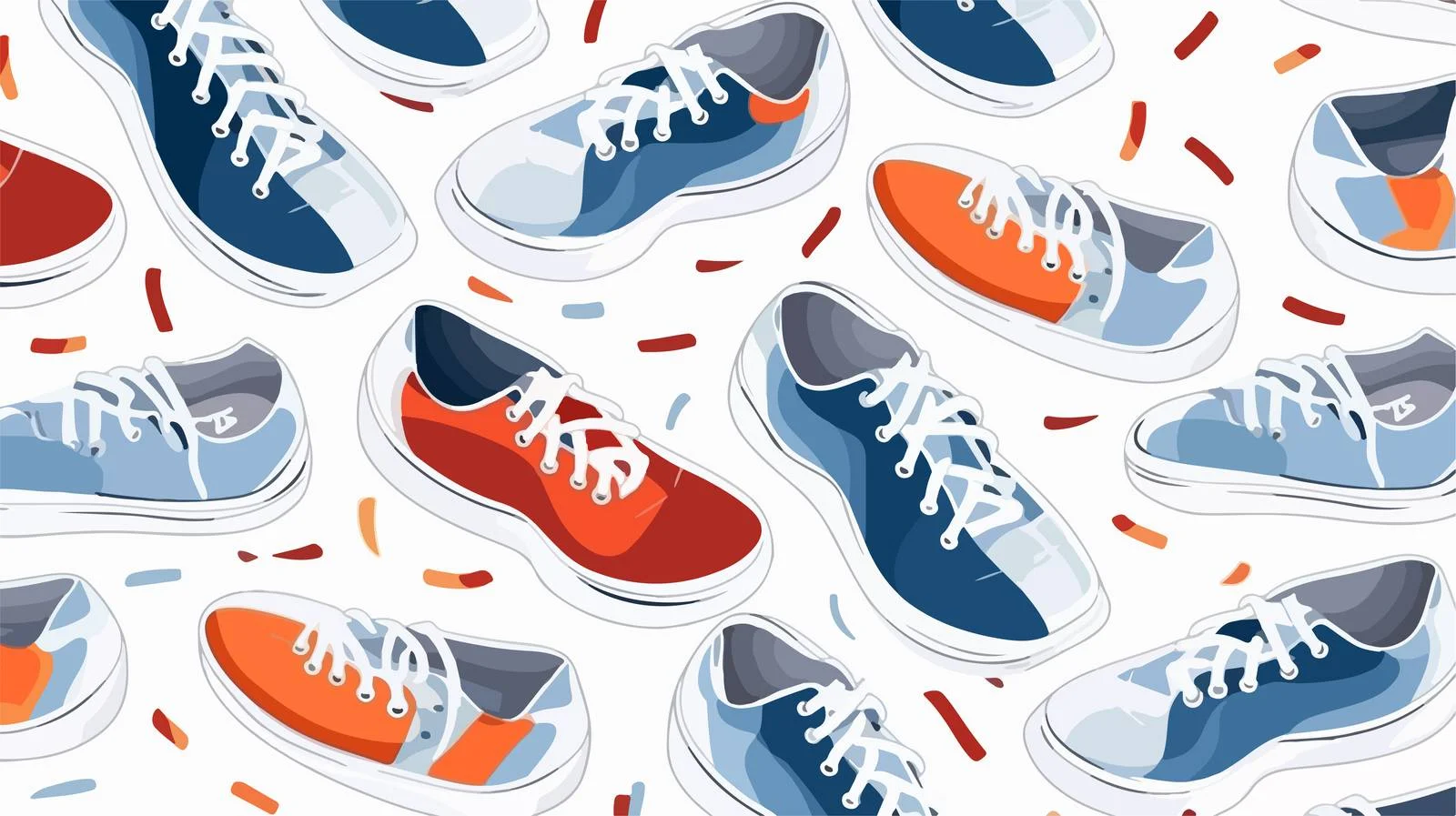 Athletic Footwear Design Seamless Pattern — free download from Dotvec