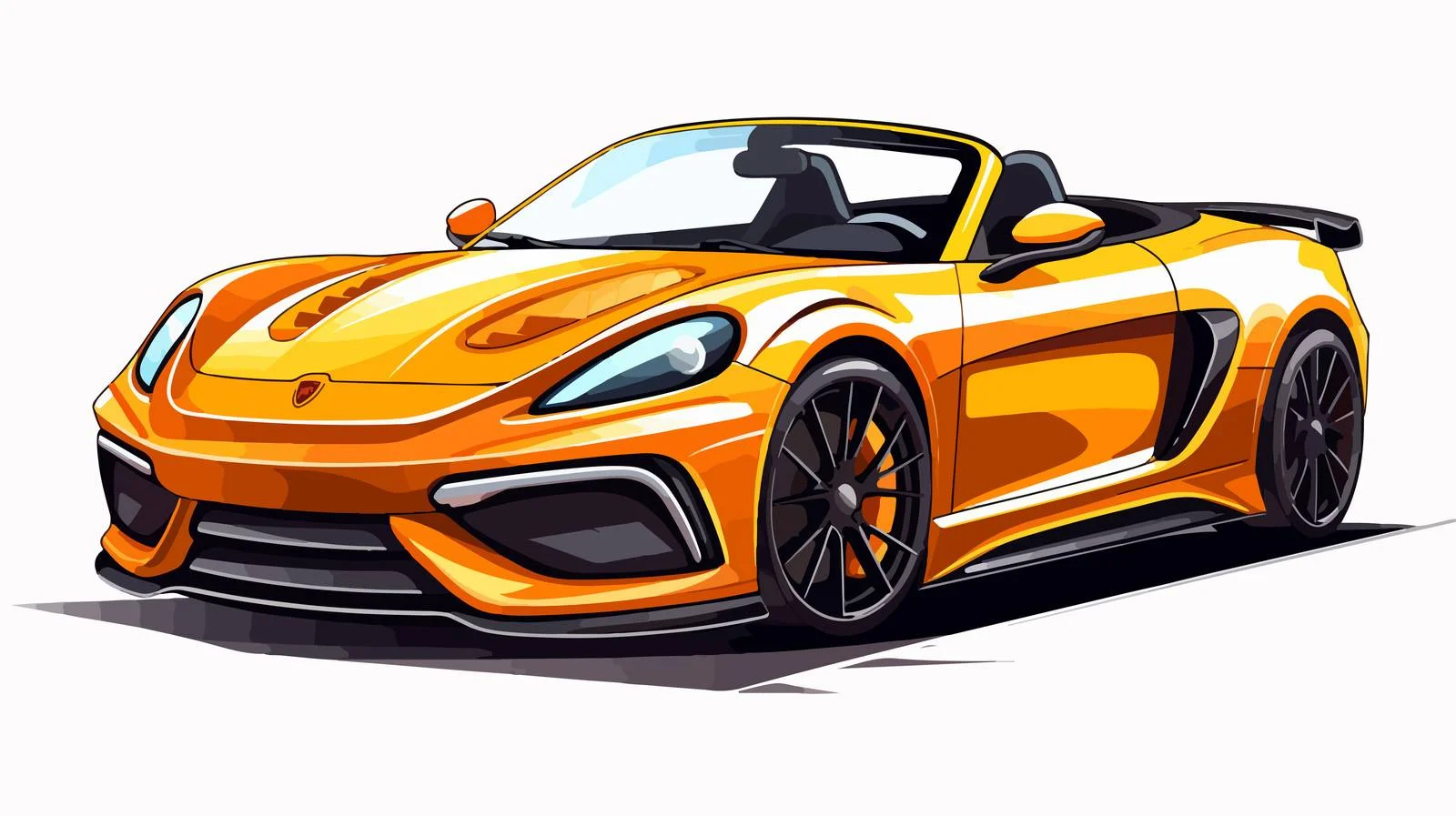 Modern Sports Roadster Vector Illustration — free download from Dotvec