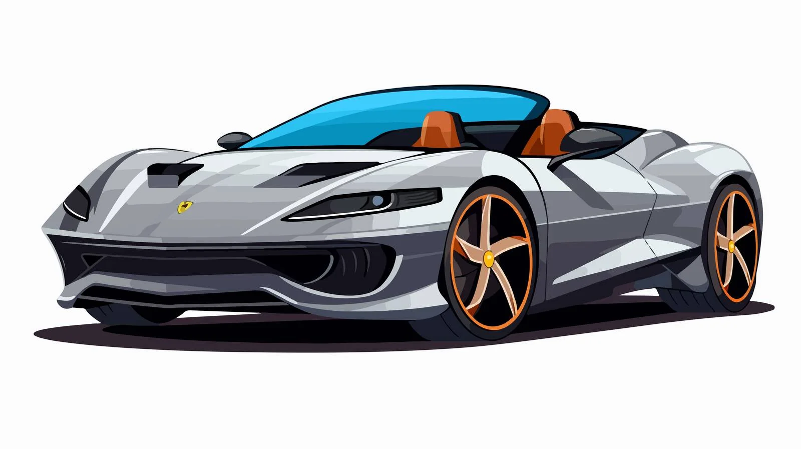 Sleek Roadster Vehicle Vector Illustration — free download from Dotvec