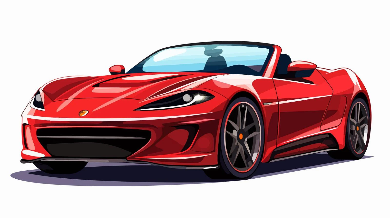 Modern Roadster Vector Illustration — free download from Dotvec