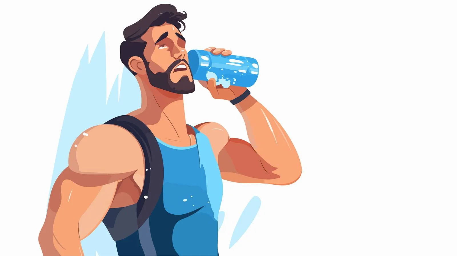 Hydrating Sportsman Quenching Thirst Outdoors — free download from Dotvec