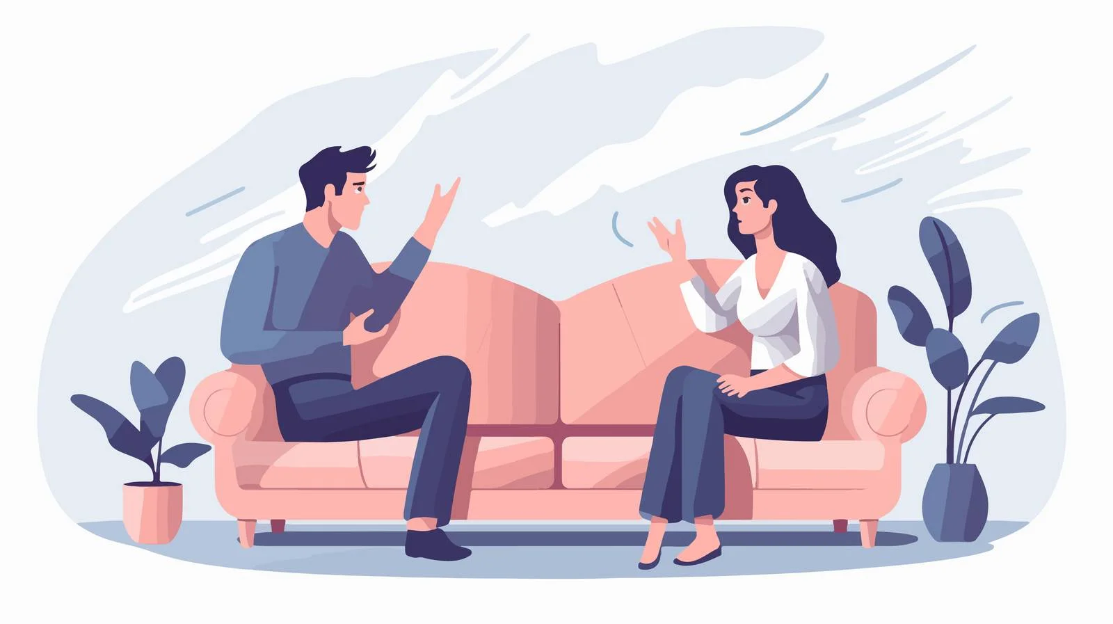 Couples Relaxing on Sofa Together — free download from Dotvec