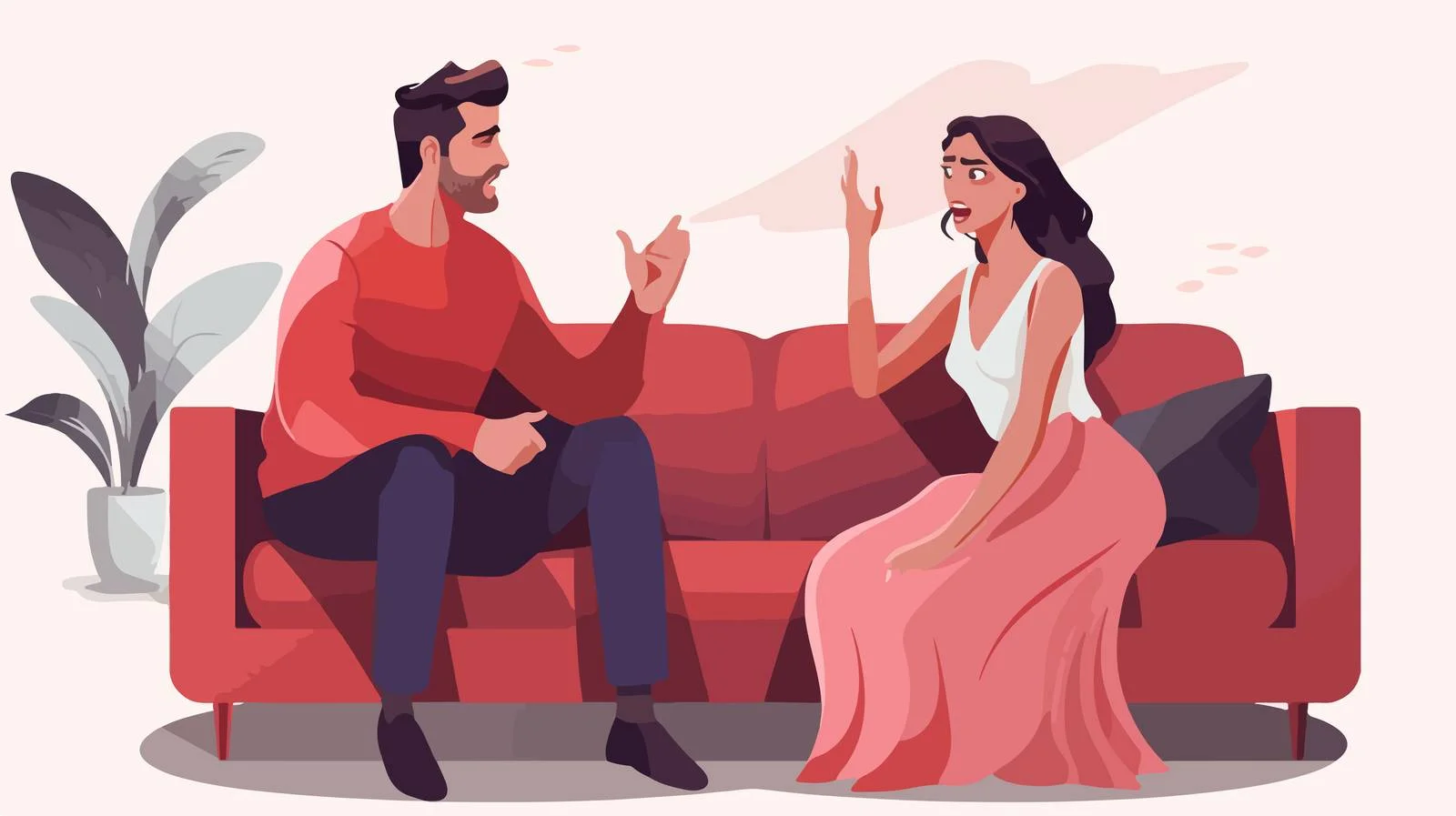 Couple Relaxing on Sofa Together at Home — free download from Dotvec