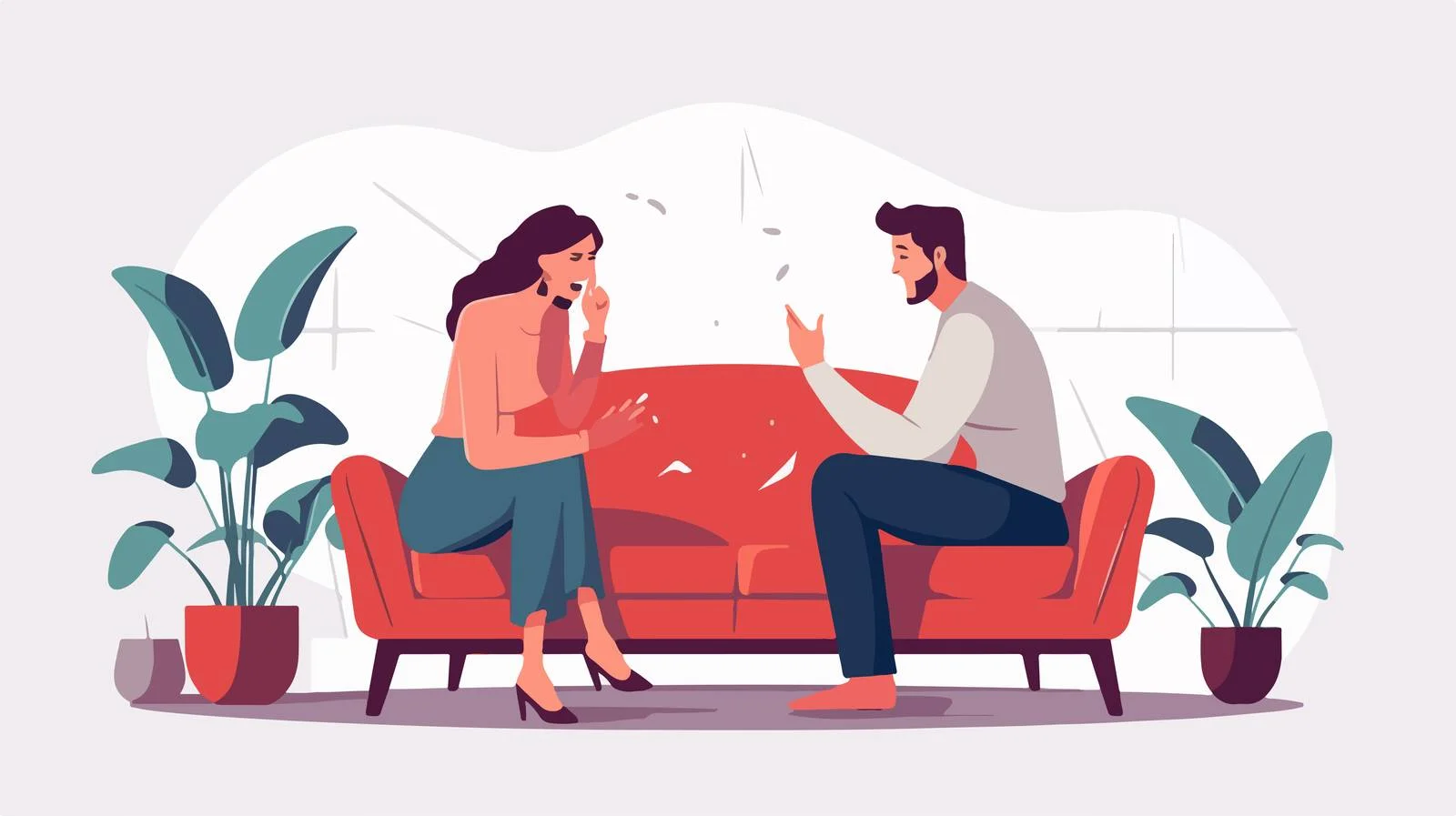 Couple Relaxing Together on Sofa — free download from Dotvec