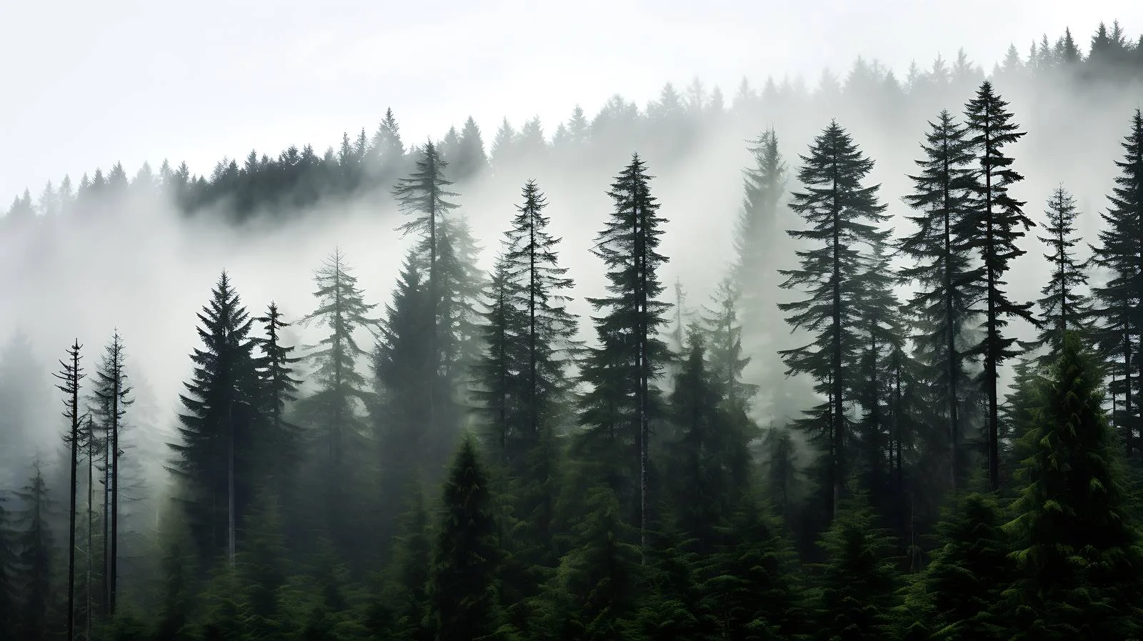 Misty Spring Journey in Washington's Forests — free download from Dotvec