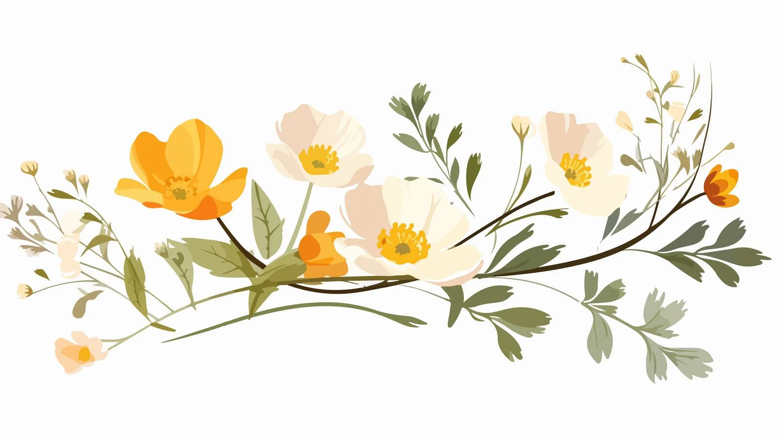 Blooming Spring Floral Stem in Field — free download from Dotvec