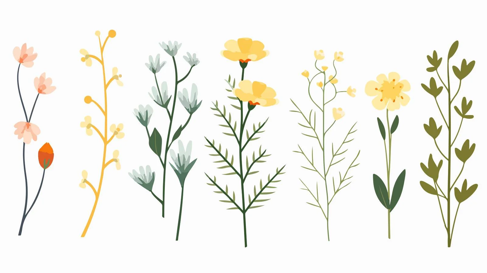 Elegant Spring Floral Branch in Field — free download from Dotvec