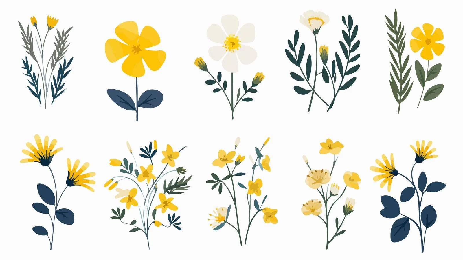 Elegant Spring Floral Stem in Field — free download from Dotvec