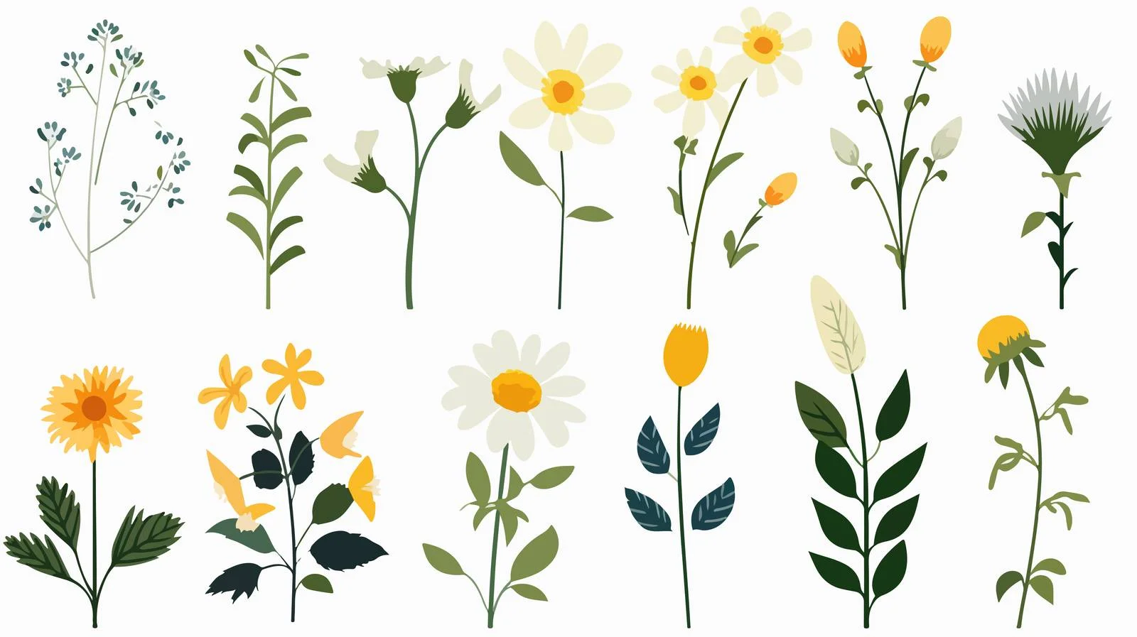 Blooming Spring Floral Stem in Field — free download from Dotvec