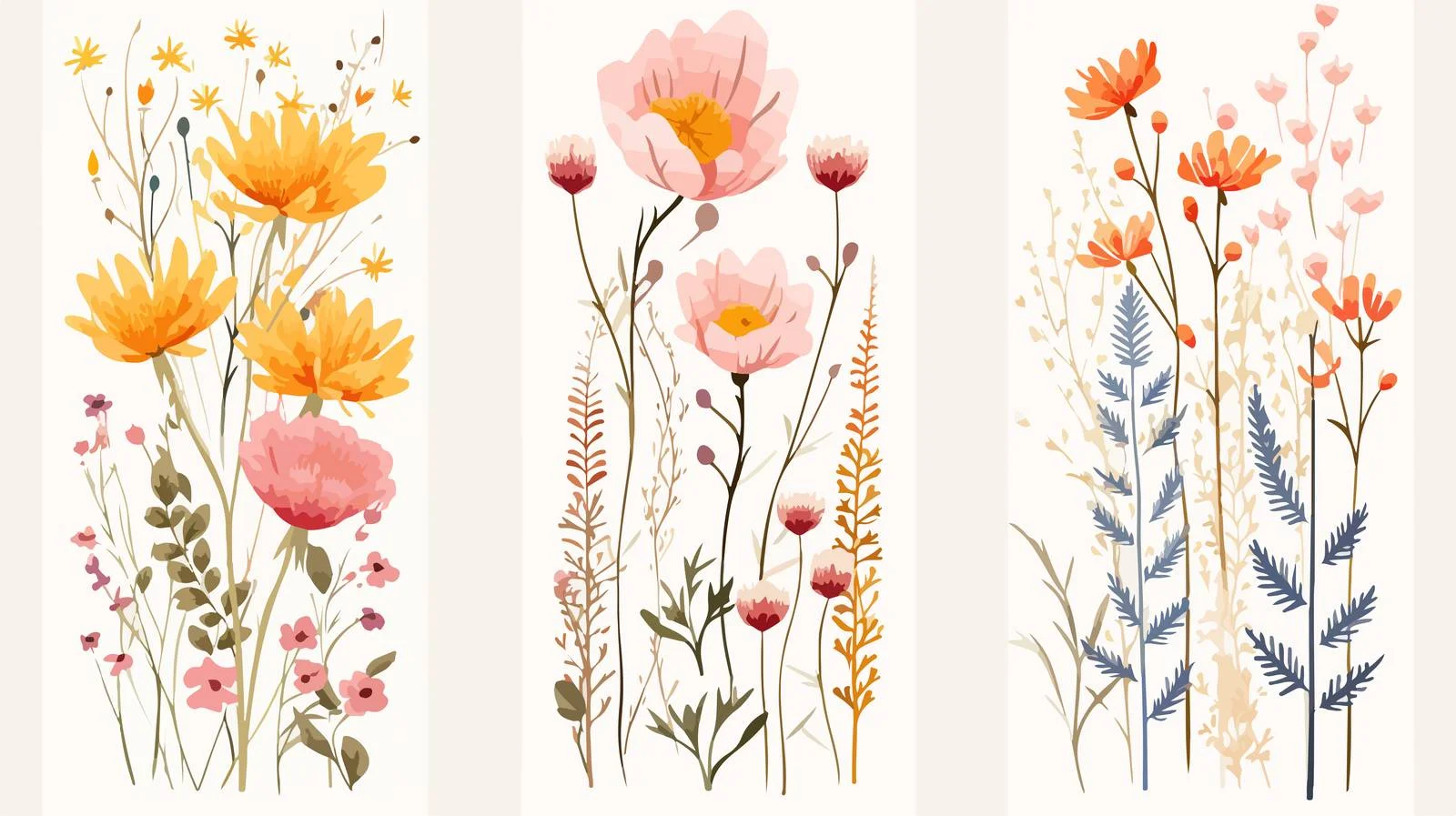 Elegant Botanical Floral Poster Design — free download from Dotvec
