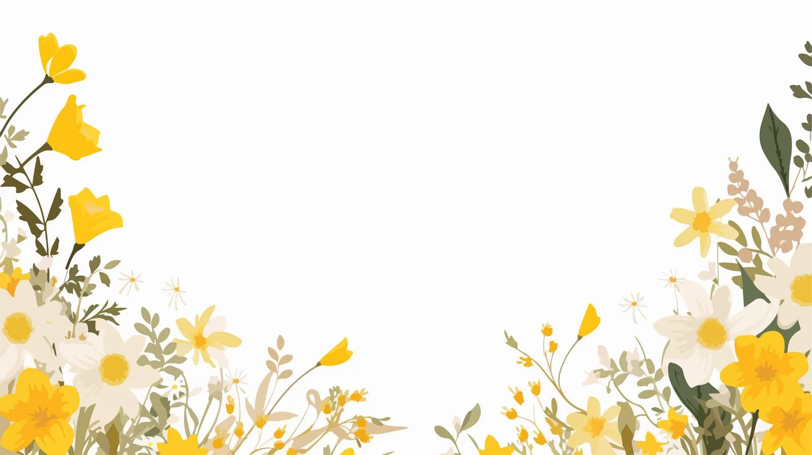 Floral Blossom Frame for Spring Card — free download from Dotvec