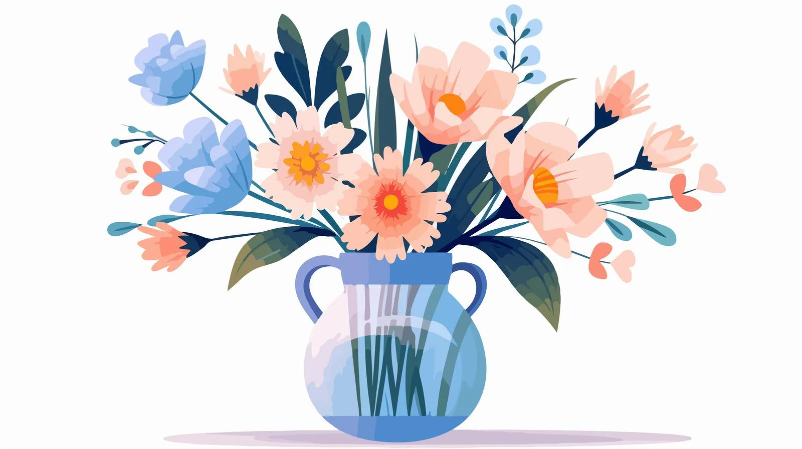 Elegant Spring Floral Display in Vase — free download from Dotvec
