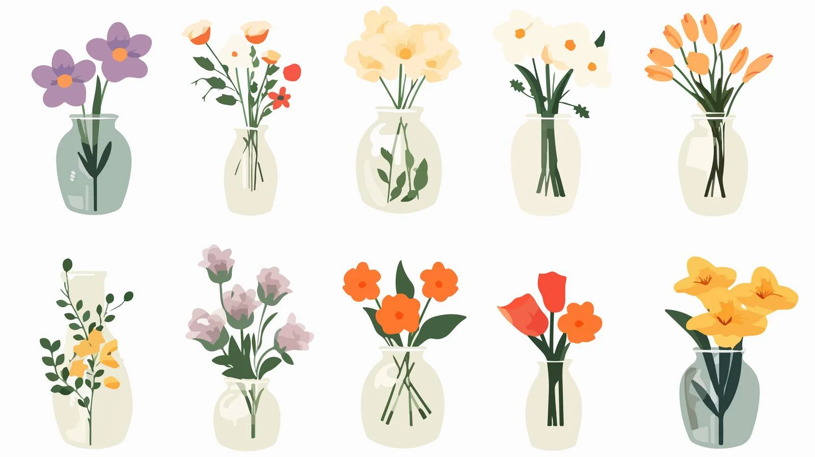 Delicate Spring Bouquet in Vase — free download from Dotvec