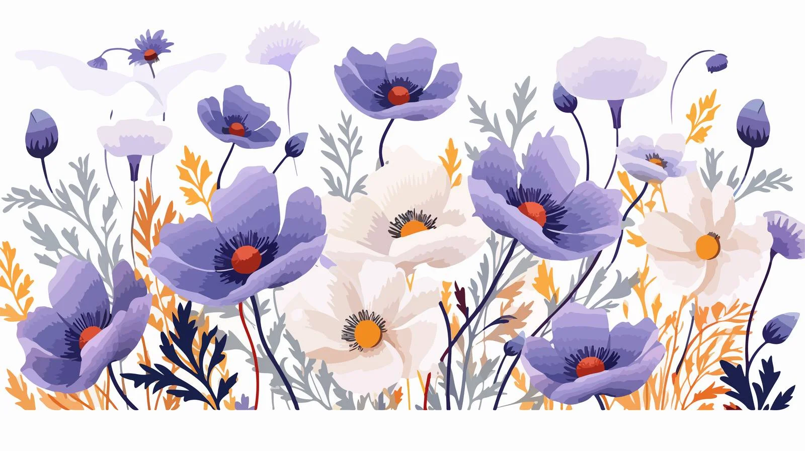 Elegant Spring Floral Botanical Postcard Design — free download from Dotvec