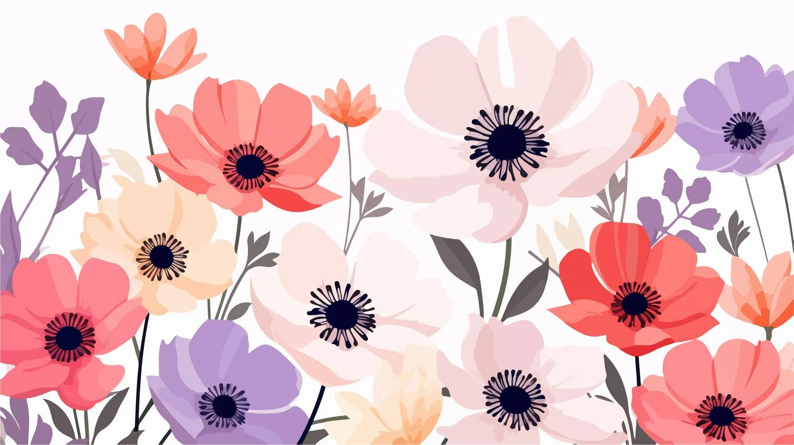 Elegant Spring Floral Postcard Design — free download from Dotvec
