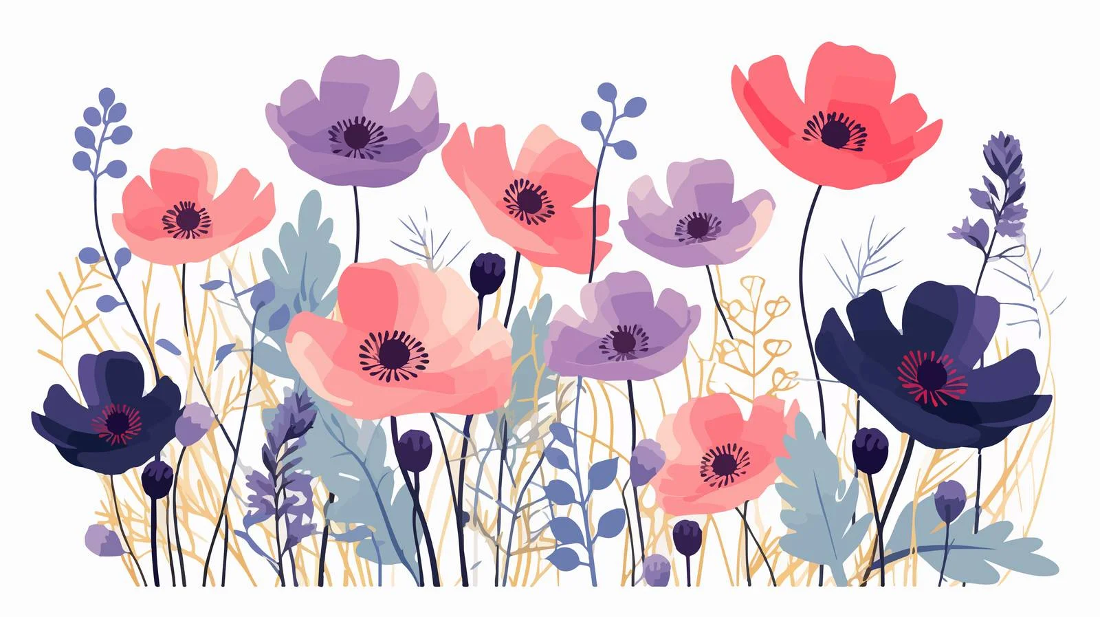 Elegant Spring Floral Postcard Design — free download from Dotvec