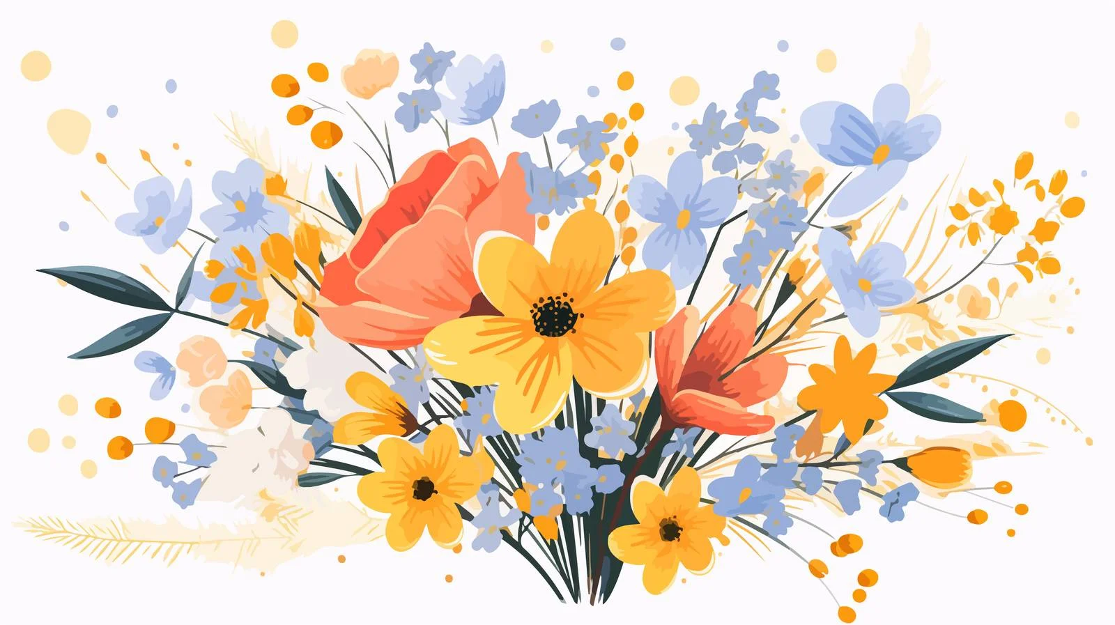 Elegant Floral Bouquet for Romantic Occasions — free download from Dotvec