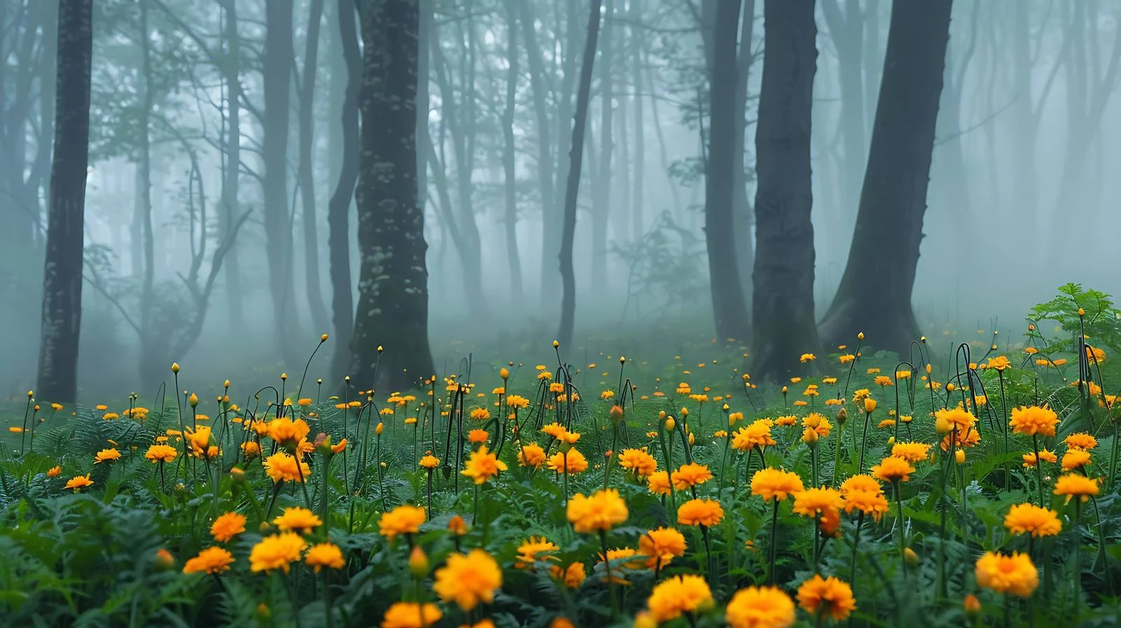 Tranquil Spring Morning in Wet Adler Forest — free download from Dotvec
