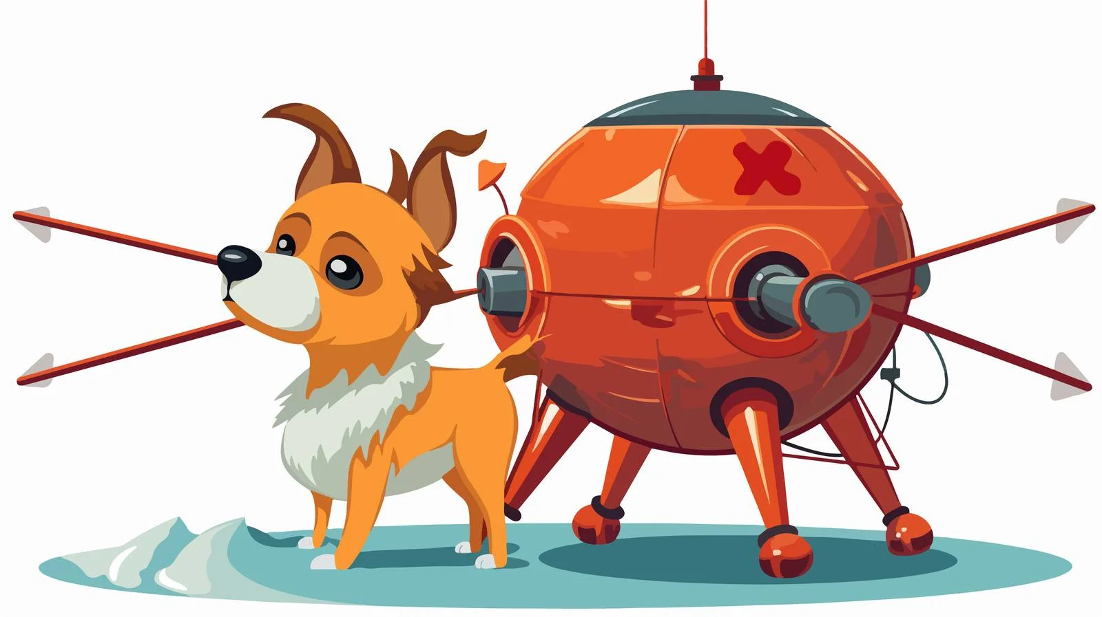 First Satellite Orbiting Earth — free download from Dotvec