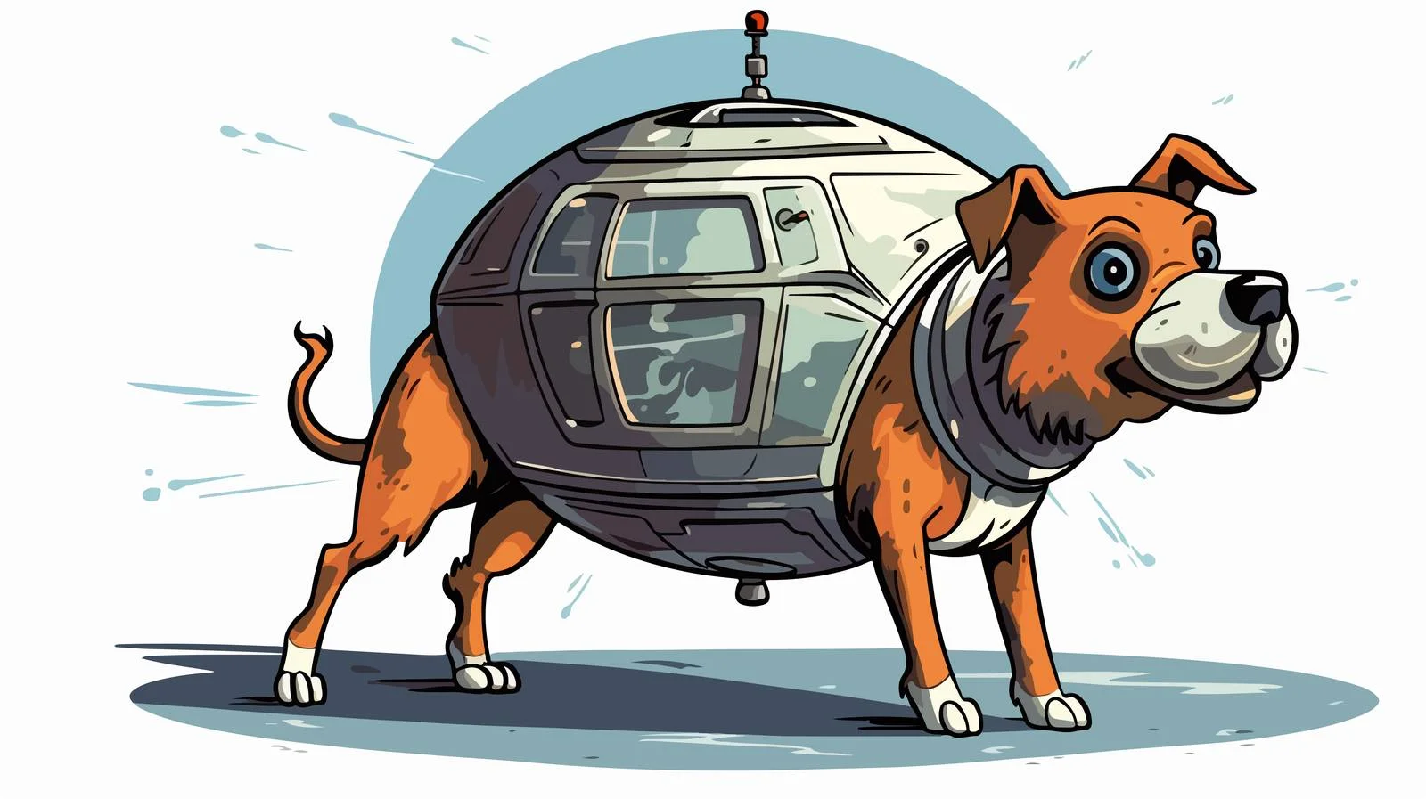 First Satellite Orbiting Earth Image — free download from Dotvec