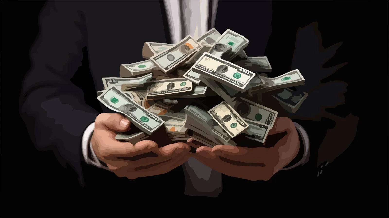 Stack of Banknotes Cash Treasures — free download from Dotvec