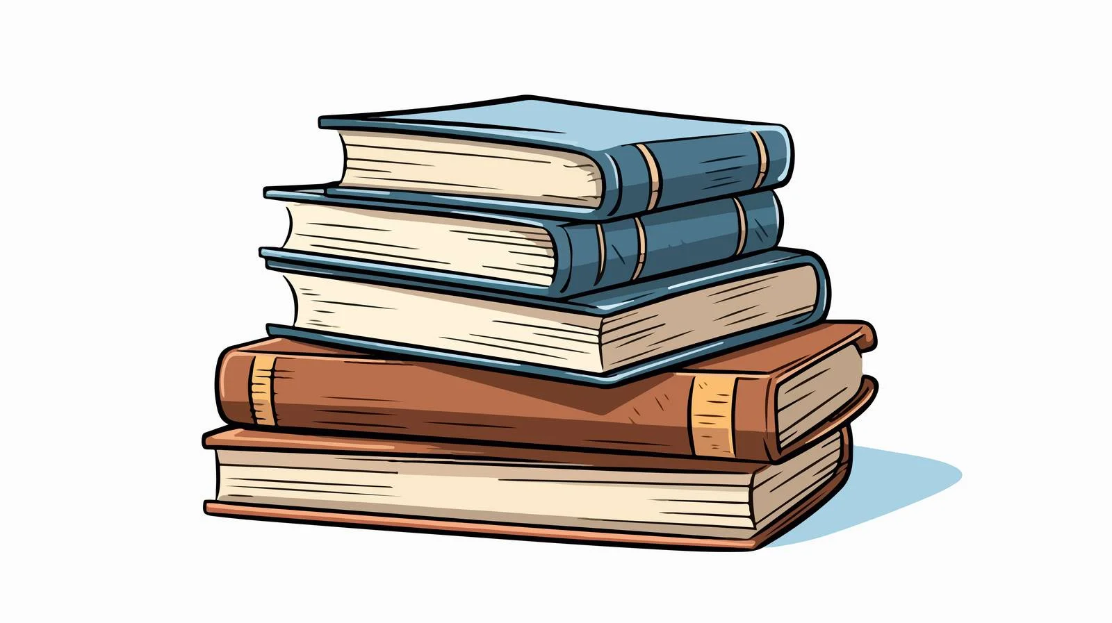 Stack of Books Hand Drawn Sketch — free download from Dotvec