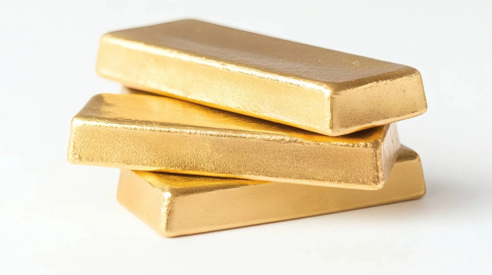 Gold Bullion Bars on White Background — free download from Dotvec