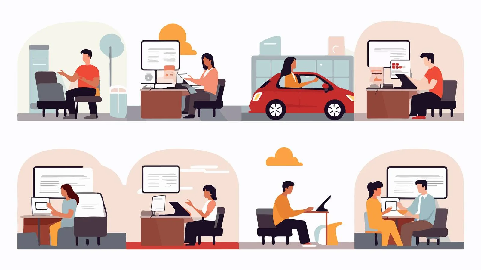 Progression in Driving School Training Scenes — free download from Dotvec