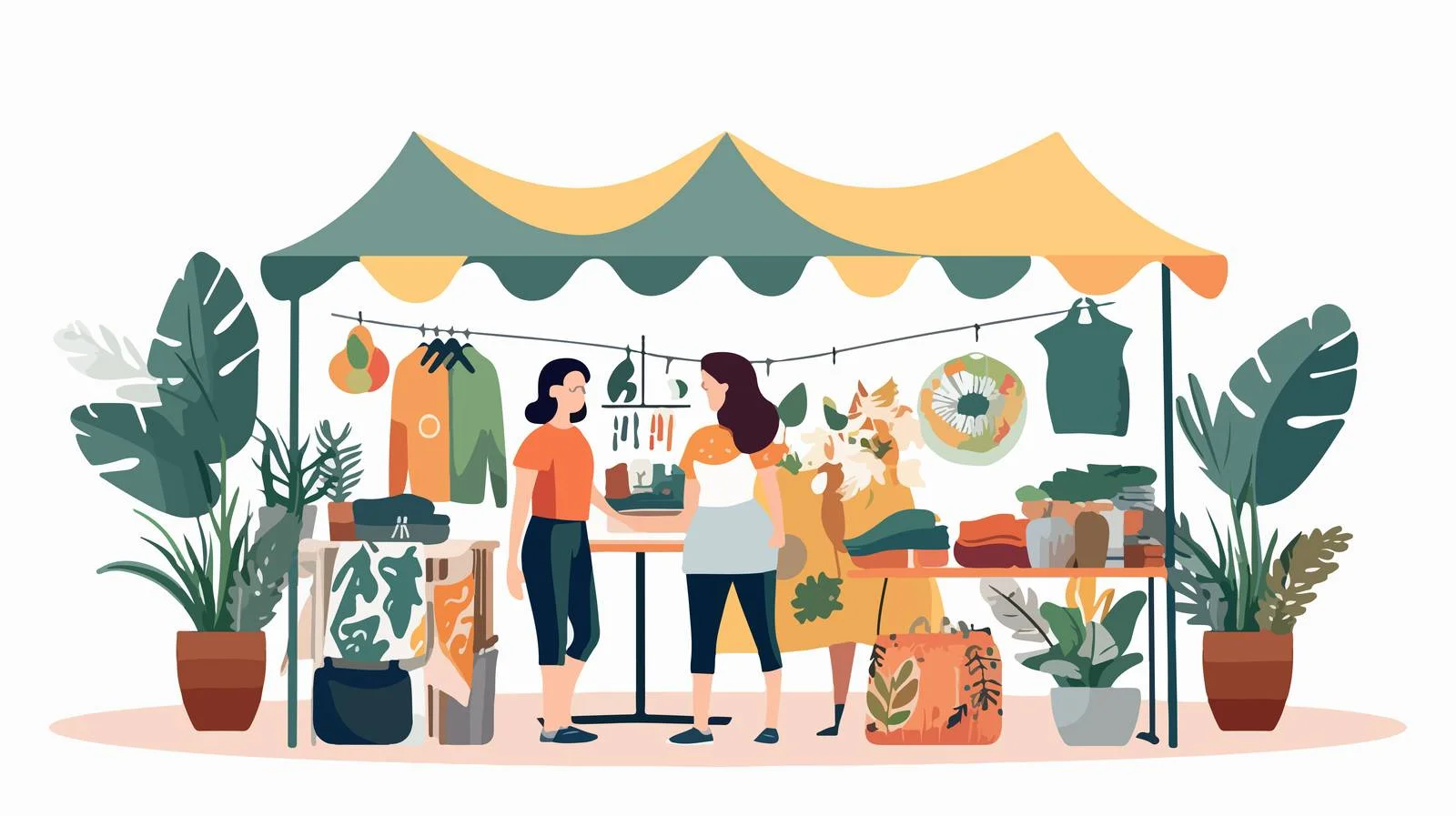 Elegant Handmade Jewelry Display at Stall — free download from Dotvec