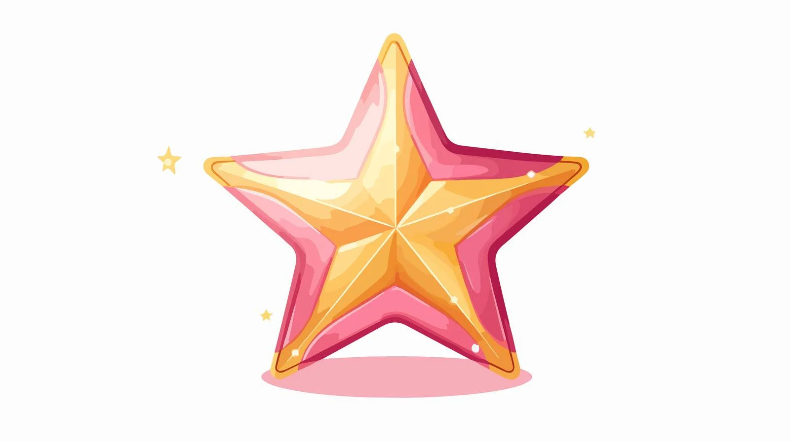 Sparkling Star Vector Cartoon Illustration — free download from Dotvec