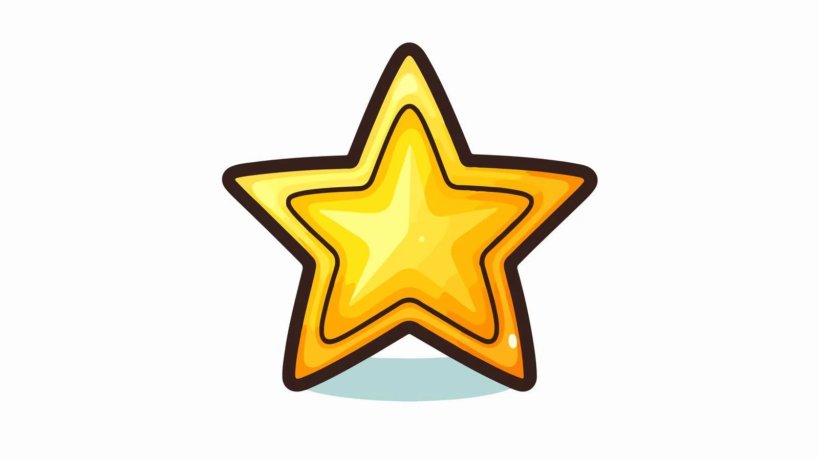 Sparkling Star Vector Cartoon Illustration — free download from Dotvec