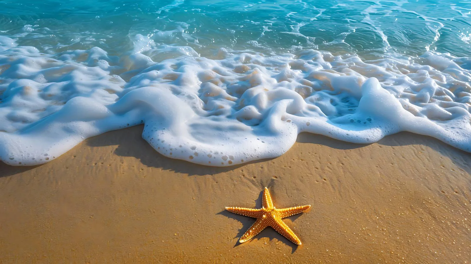 Soothing Starfish on Seaside with Blue Ocean — free download from Dotvec