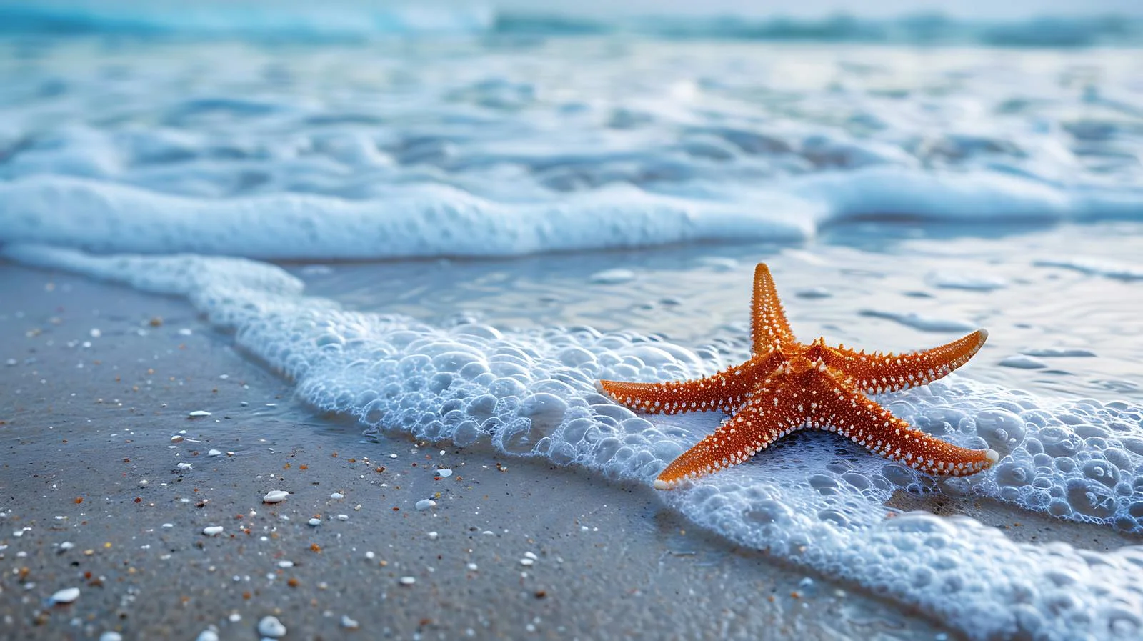 Idyllic Starfish Beach Scene Overlooking Azure — free download from Dotvec
