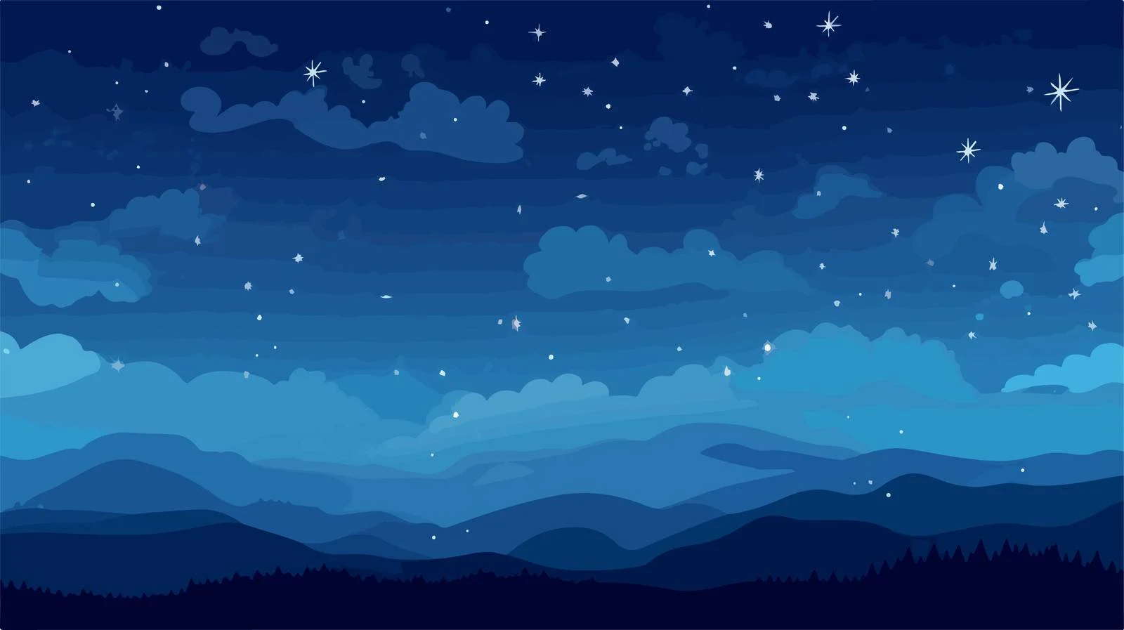 Enchanting Night Sky with Star Constellations — free download from Dotvec