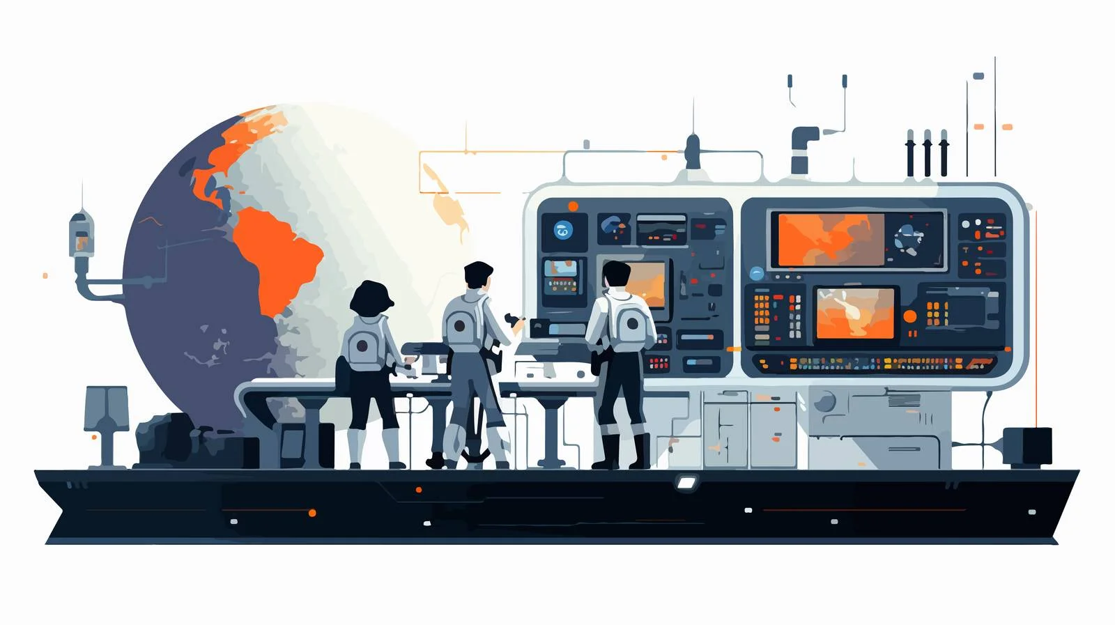 Cutting-Edge Starship Exploring Interstellar Space — free download from Dotvec