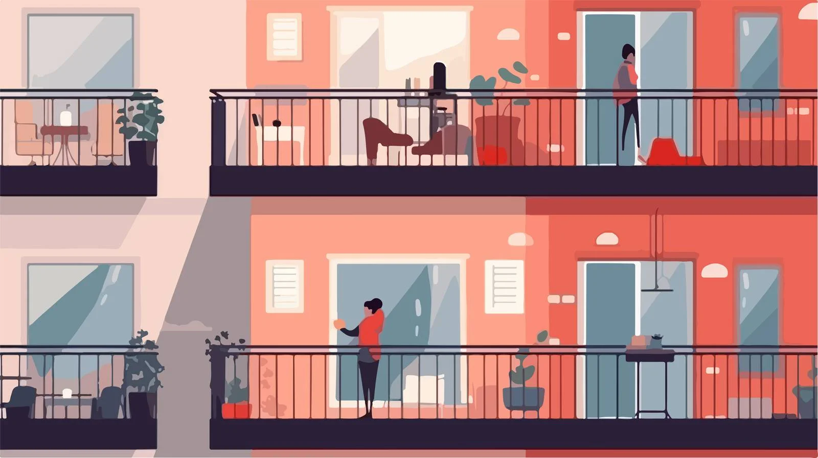 Promote Stay-at-Home Message - Horizontal Banner — free download from Dotvec